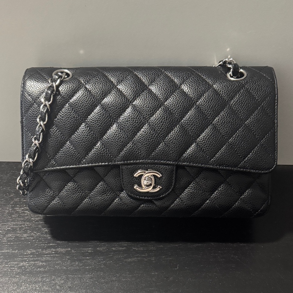 Chanel Classic Black Quilted Shoulder Bag